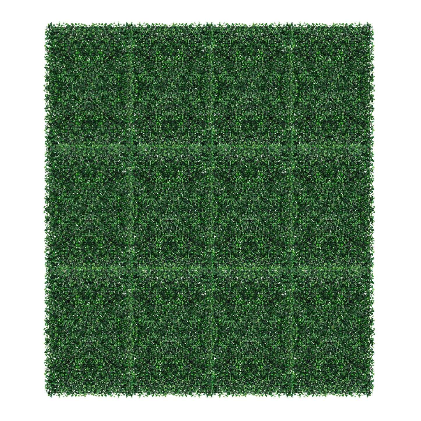 12PCS 60×40CM Artificial Grass Mat Panel PE Waterproof Wall Hedge for Indoor Outdoor Decor DIY Privacy Fence Wedding