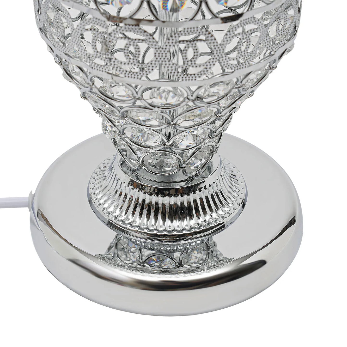 Luxury Crystal Table Light for Home Decor Living Room Bedroom Modern E27 Lamp with Hanging Crystal Drops Sparkle