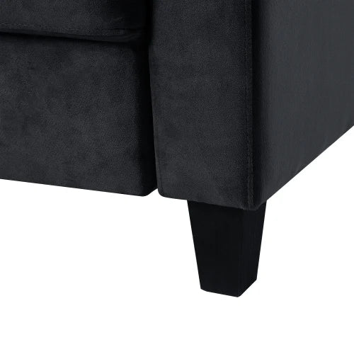 Couch Comfortable Sectional Couches set 1+2+3 dark grey