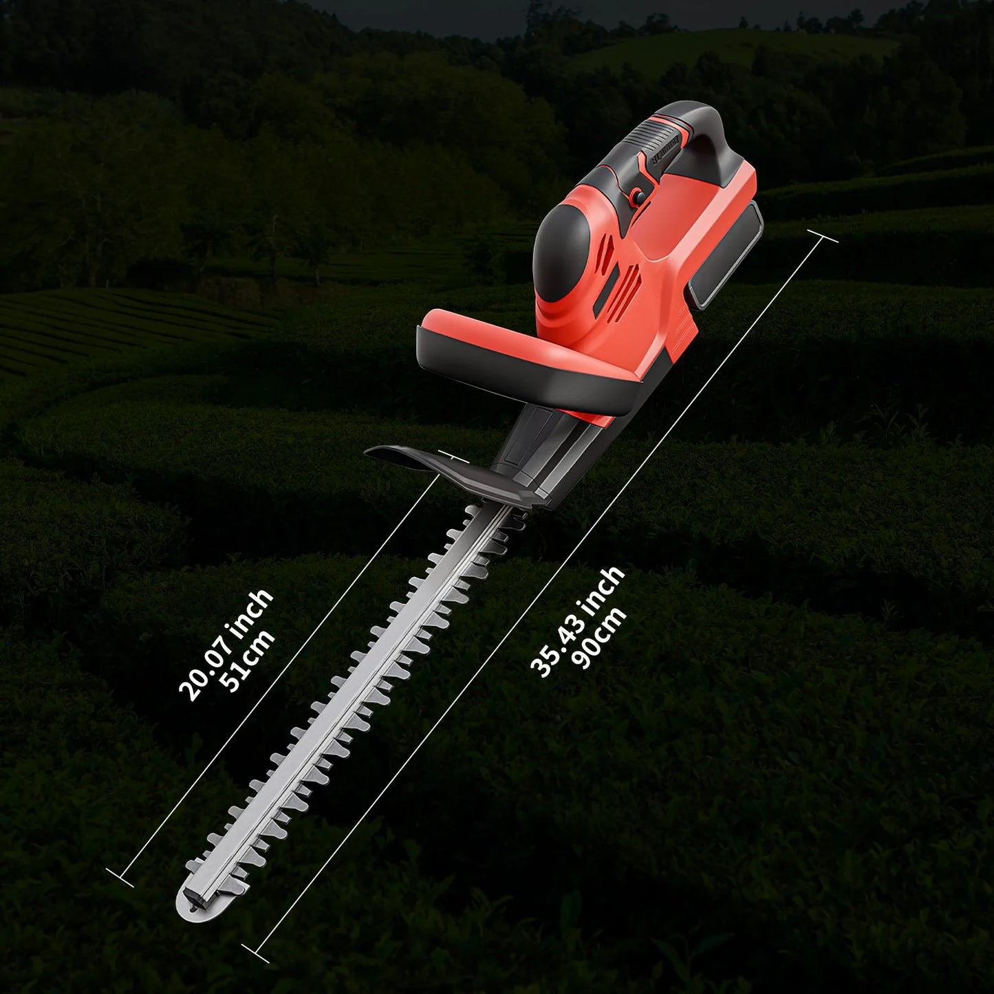 Cordless Hedge Trimmer 22-Inch Electric with 3.0Ah Battery Charger Bush Trimmers Grass Shears Handhel for Yard Garden Lawn Care
