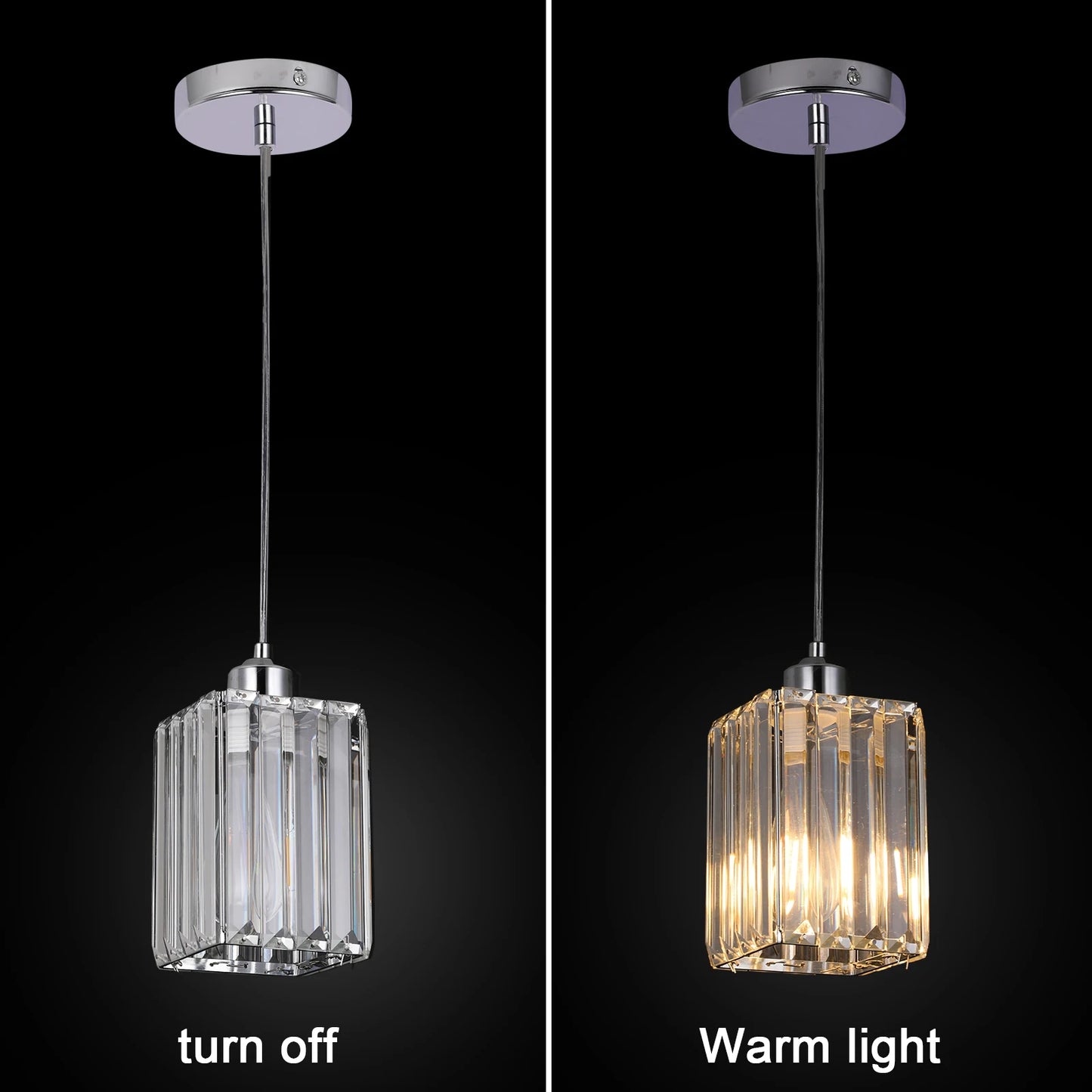 Modern Crystal Ceiling Lamp Glass Pendant Light Living Dining Room Nordic Chandelier Home Hotel Decor Luminaire Bright Fixture