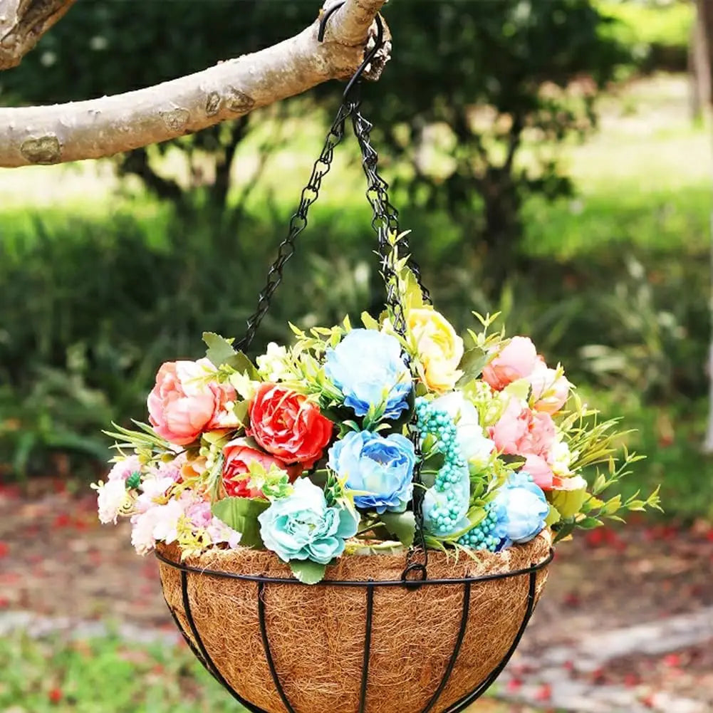 4PCS Natural Coco Liner for 24 Inch Hanging Basket, Round Planter Replacement, Coconut Coir Fiber Garden Pot