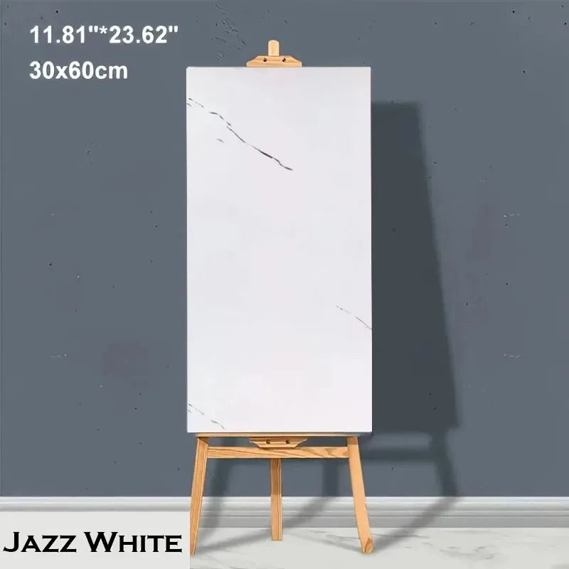 10-20pcs 30x60cm Self-Adhesive Marble PVC Floor Tiles Waterproof Peel Stick Wall Sticker Kitchen Bathroom Removable Home Decor ﻿