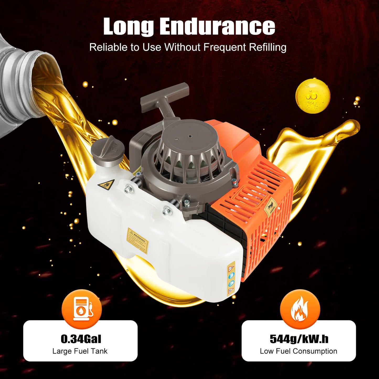 Powerful 2.2kW Digging Machine - High-Speed Engine, Sturdy Build, Efficient Drilling, Ideal for Agriculture & Forestry