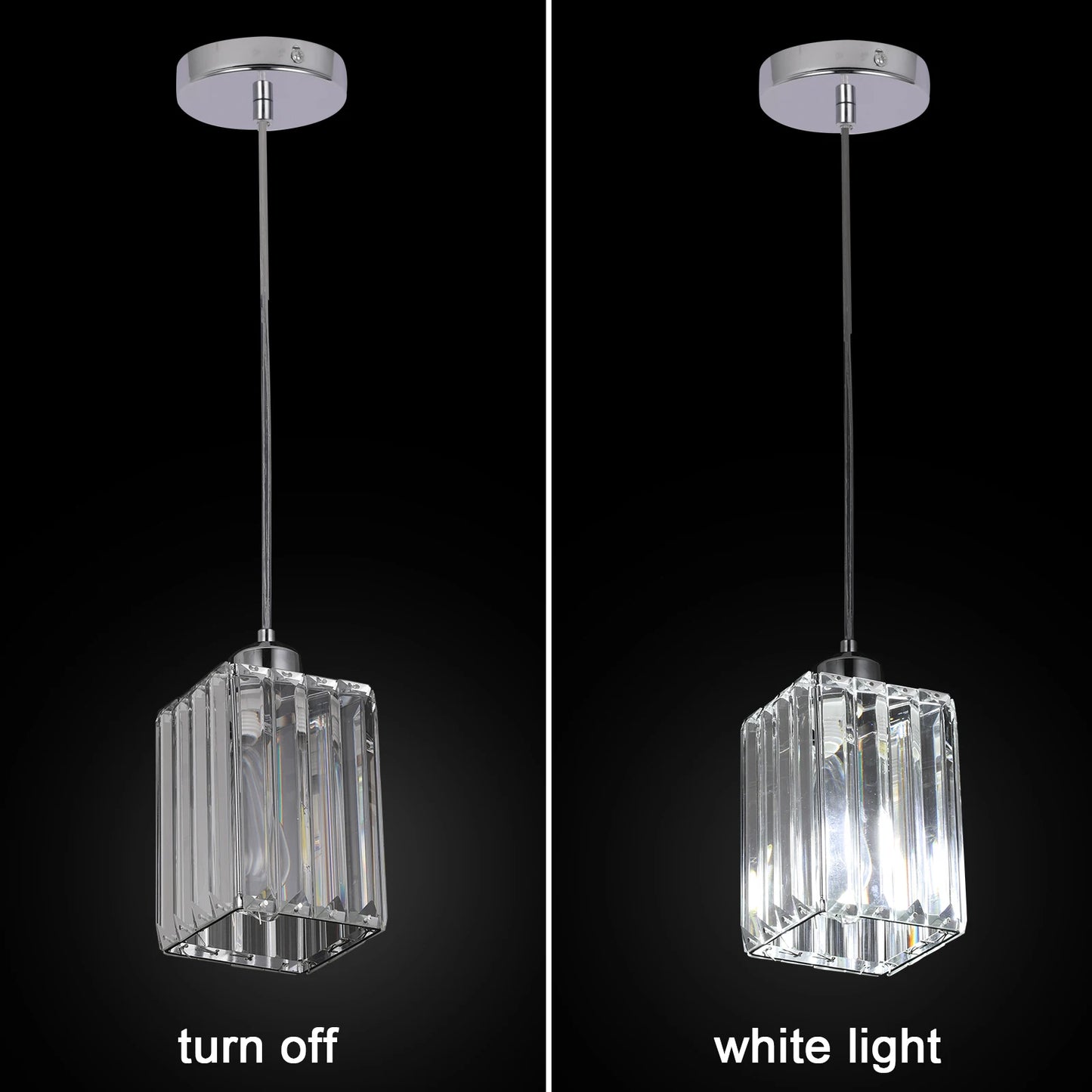 Modern Crystal Ceiling Lamp Glass Pendant Light Living Dining Room Nordic Chandelier Home Hotel Decor Luminaire Bright Fixture