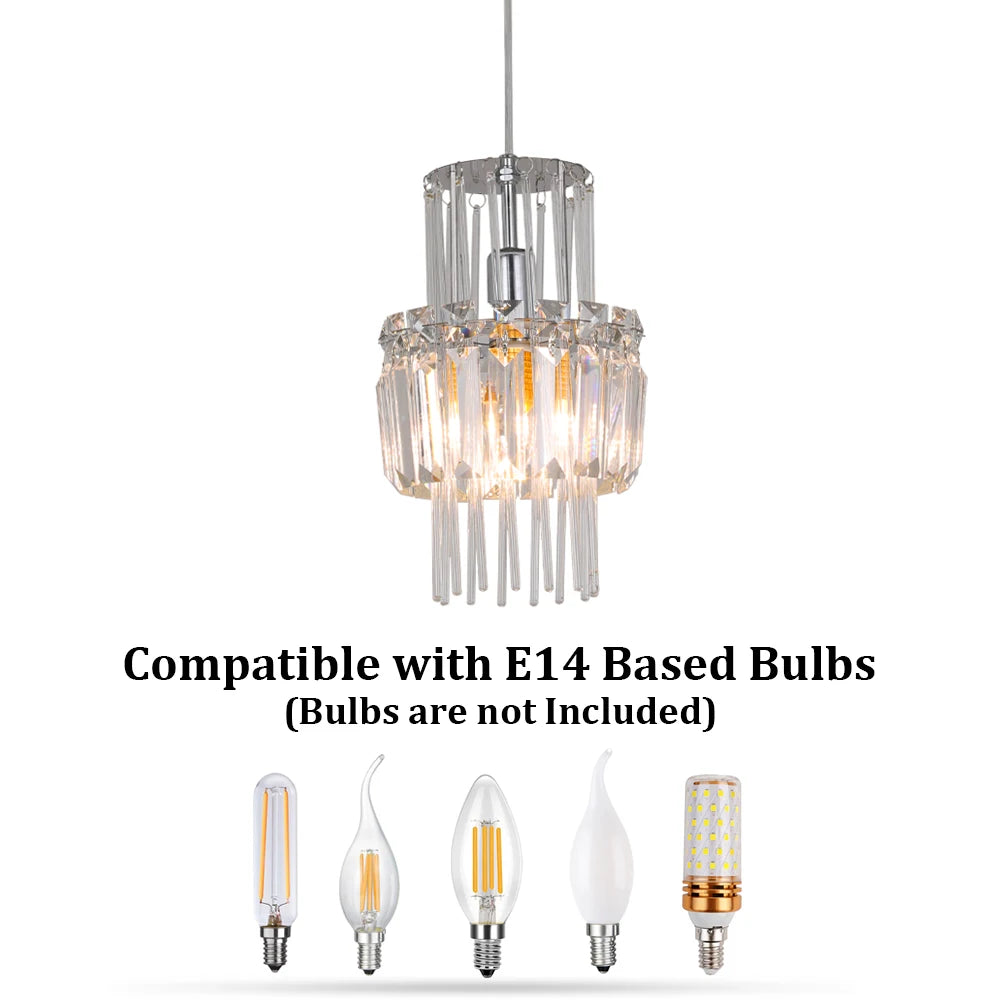 Modern Crystal Ceiling Lamp Glass Pendant Light Living Dining Room Nordic Chandelier Home Hotel Decor Luminaire Bright Fixture