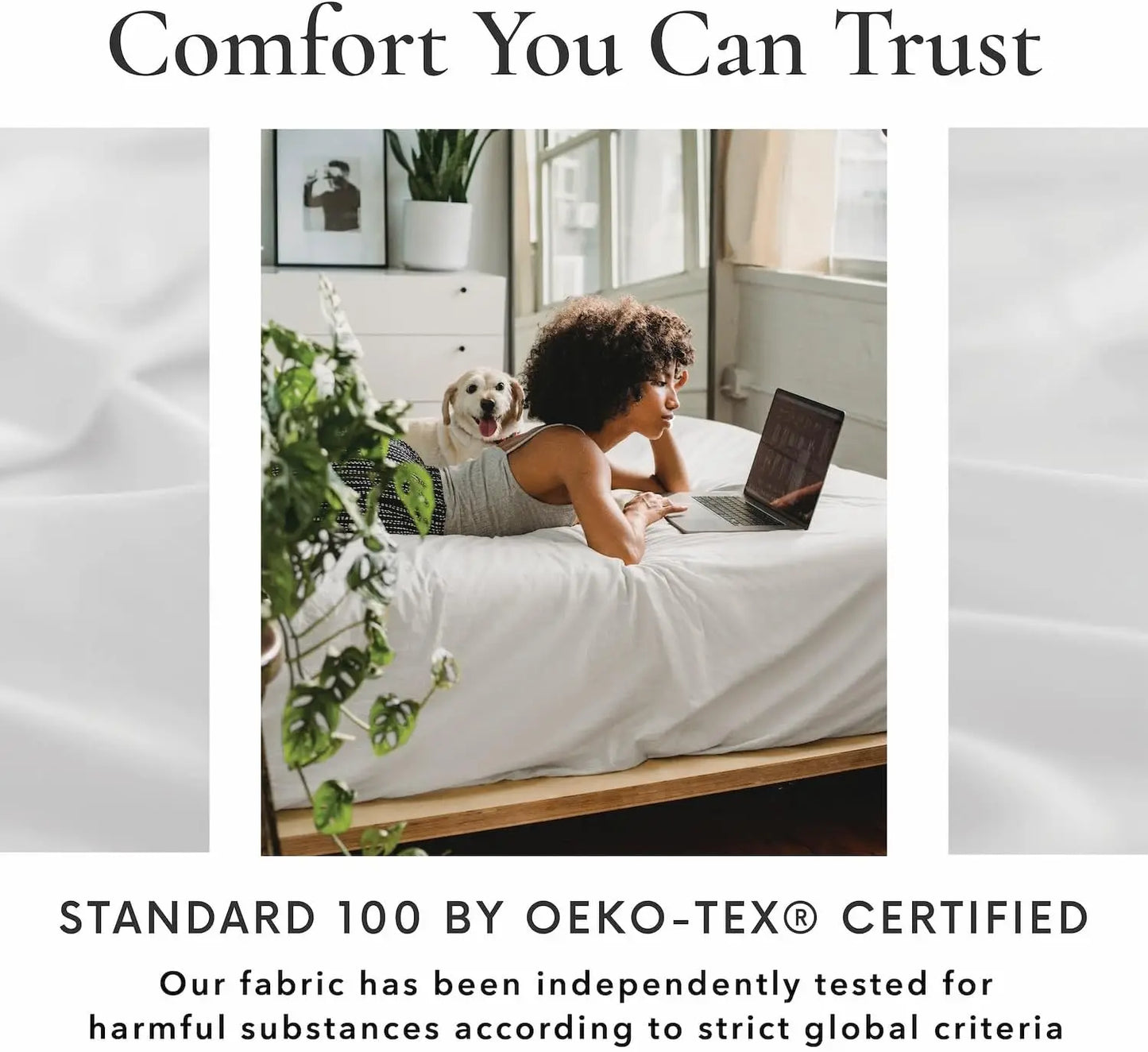 6 Piece Full Size Sheet Set, 100% Viscose Made from Bamboo, Breathable, Ultra Soft Cooling Bed Sheets for Hot Sleepers, Beddings