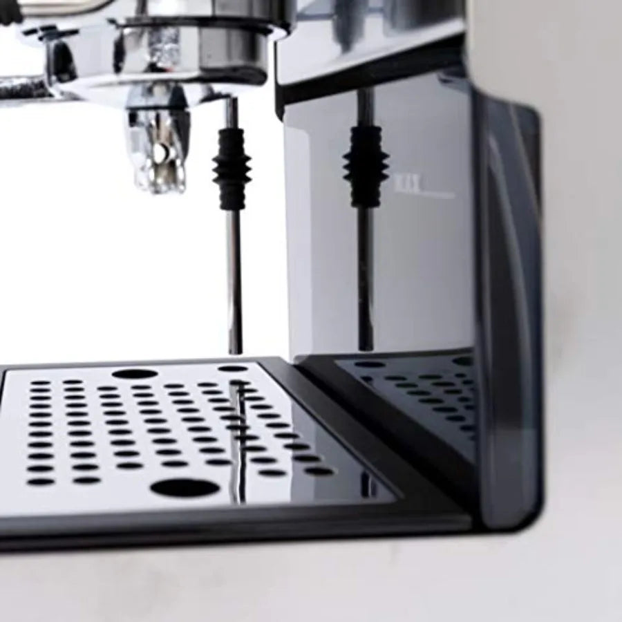 Espresso Machine Brushed Stainless Steel for Home Kitchen Use Durable Stainless Steel Construction with Sleek Black Finish High