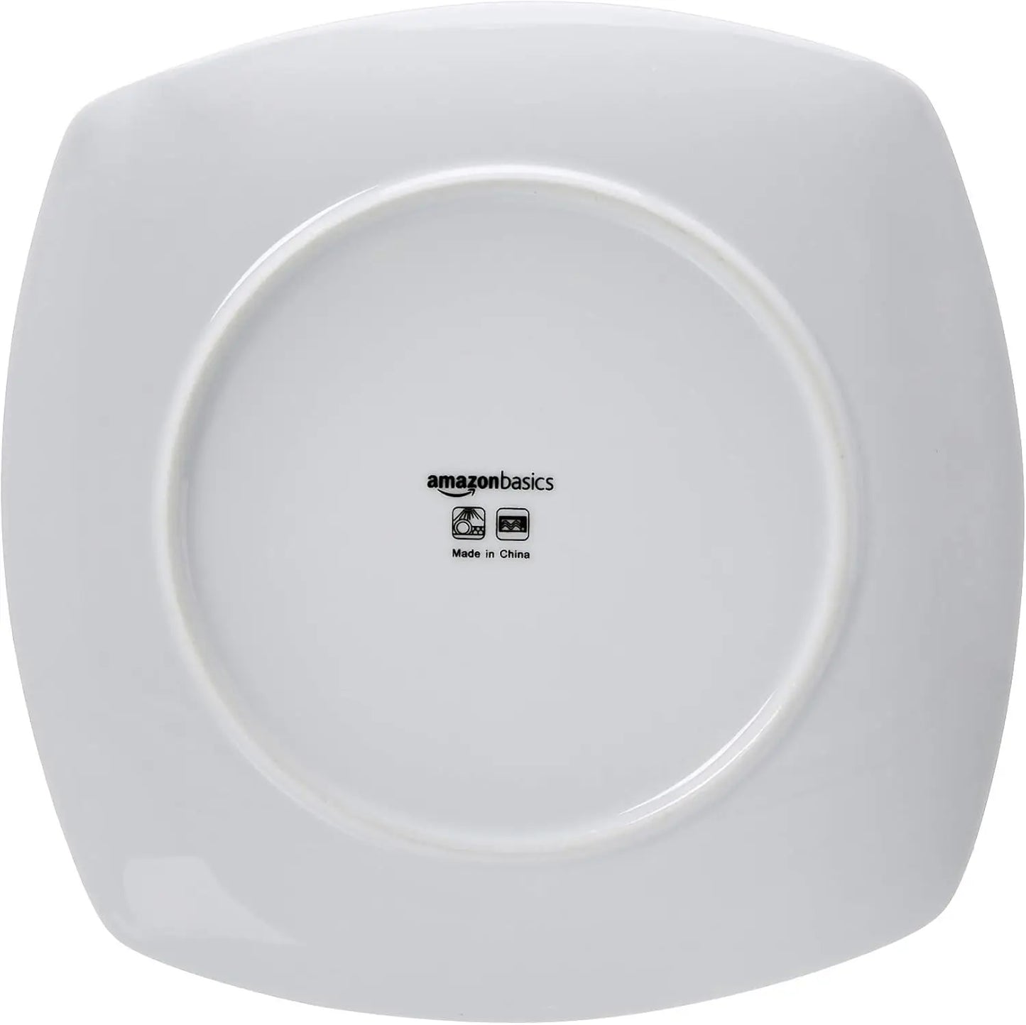 18-Piece Square Dinnerware Set for 6 - Modern Beams Plates and Bowls, Kitchen Essentials