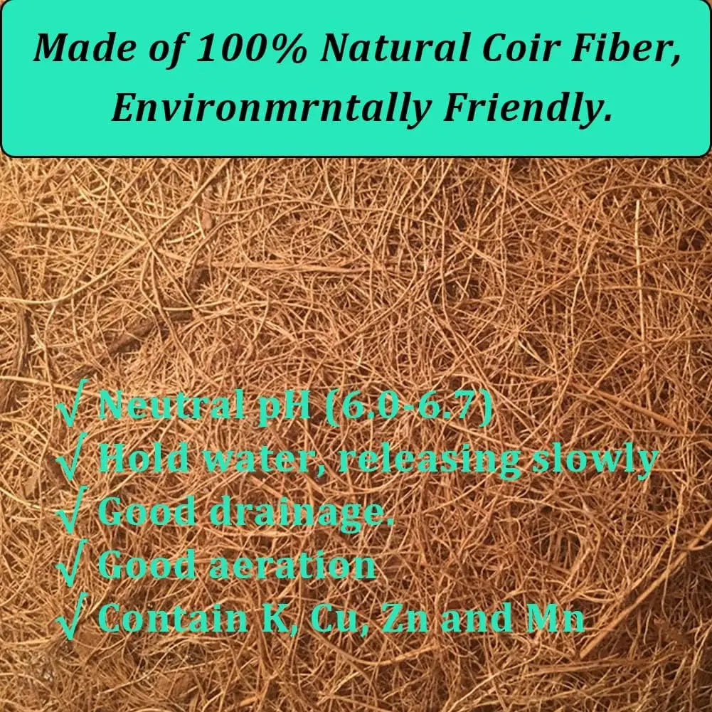 4PCS Natural Coco Liner for 24 Inch Hanging Basket, Round Planter Replacement, Coconut Coir Fiber Garden Pot