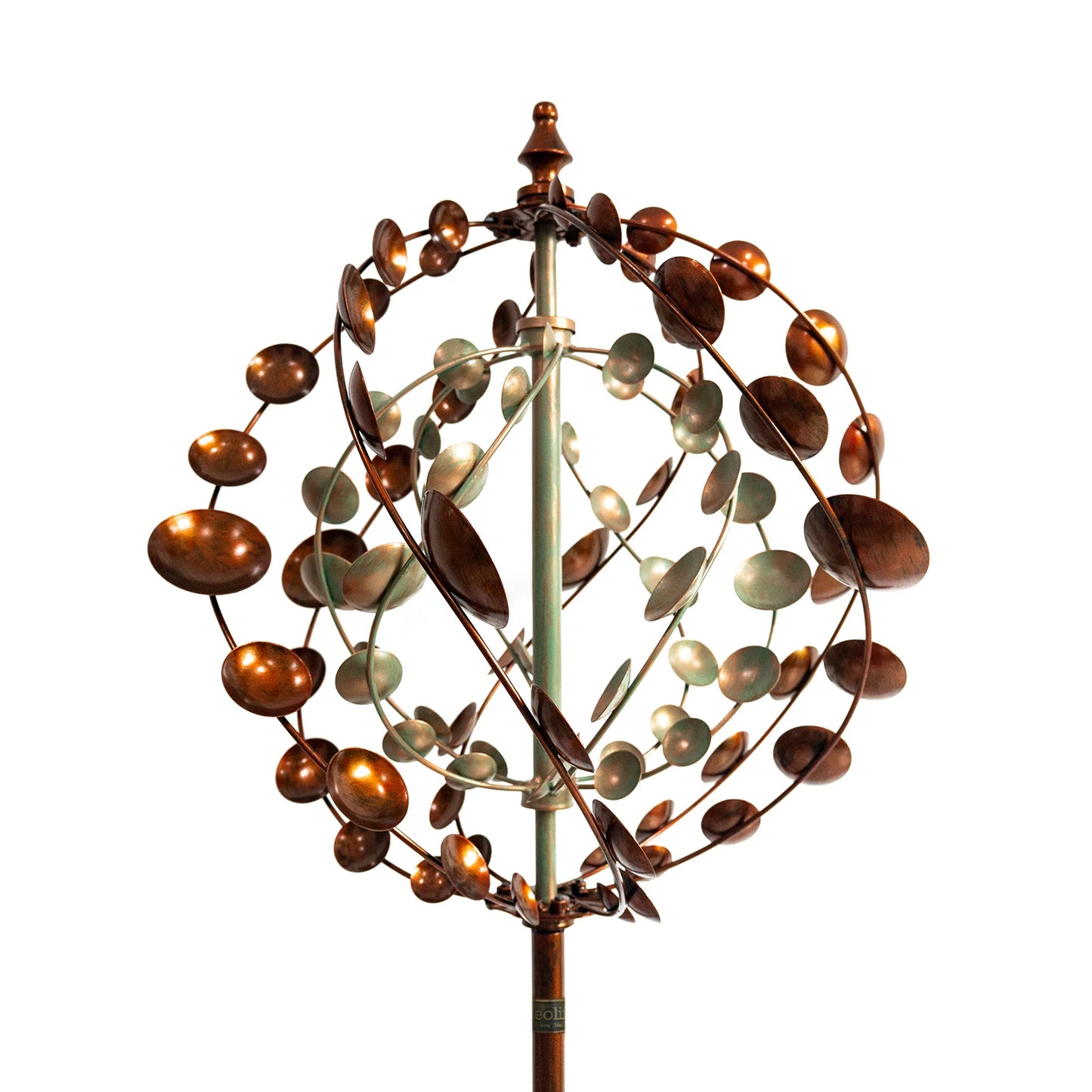 Wind Spinners Outdoor, 75" Large Metal Kinetic Wind Sculptures for Garden, 360 Degrees Swivel Yard Art with 2 Pcs Welcome Flag