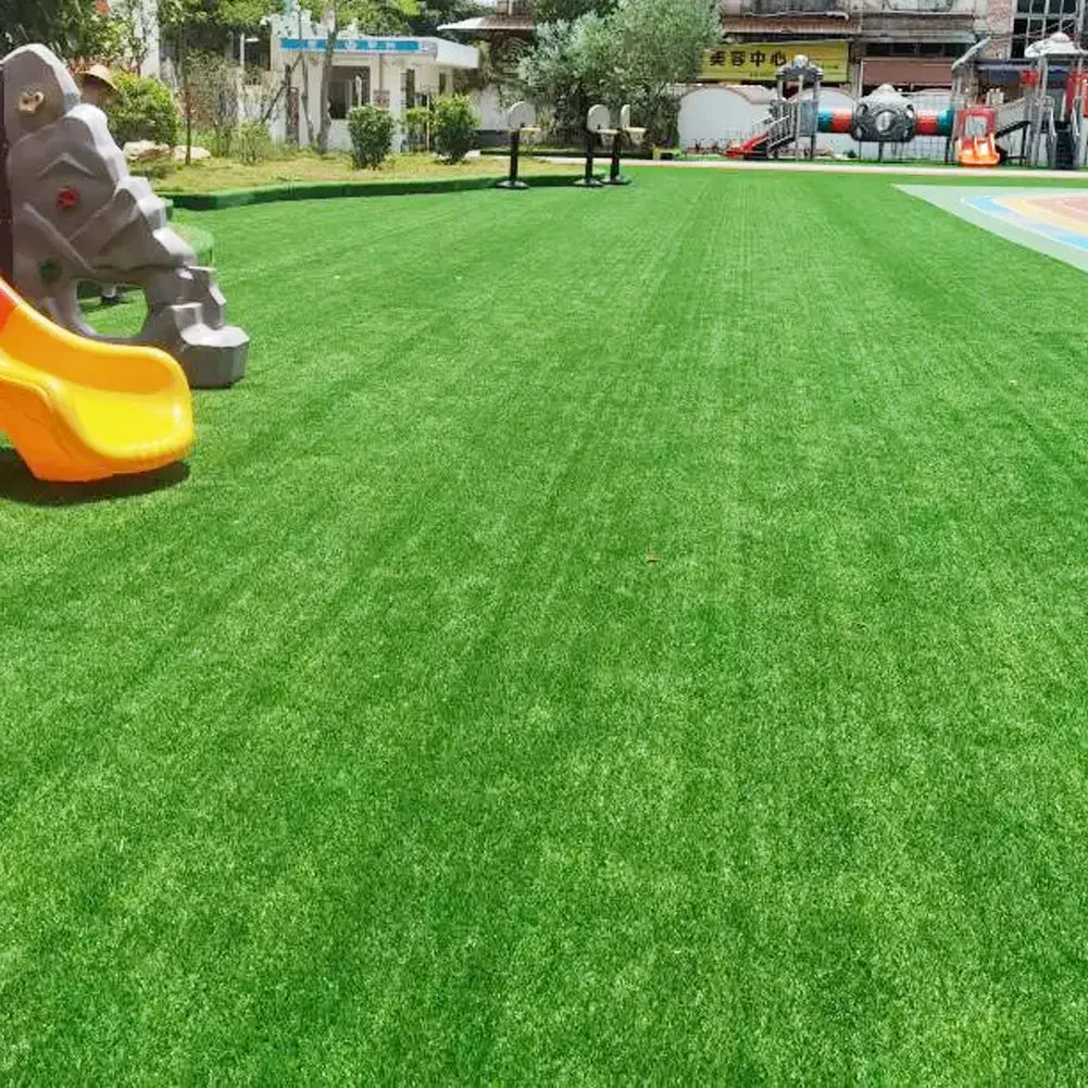 10 Pcs 12 Inchx12 Inch Square Artificial Grass Mat Interlocking Fake Grass Deck Turf Tiles Grass Flooring Tiles for Garden Decor