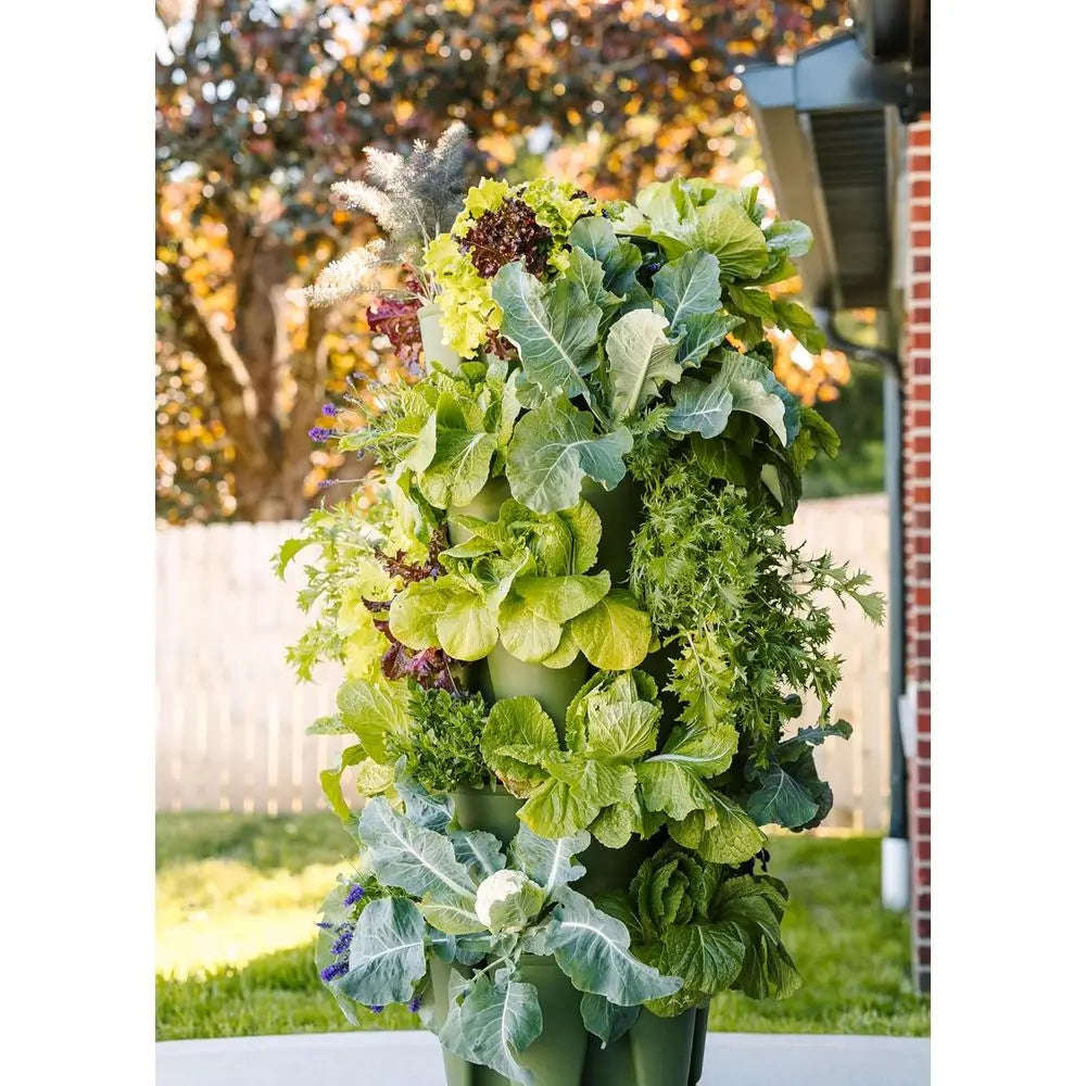 5-Tier Garden Planter with Internal Watering System for Diverse Plant Growth