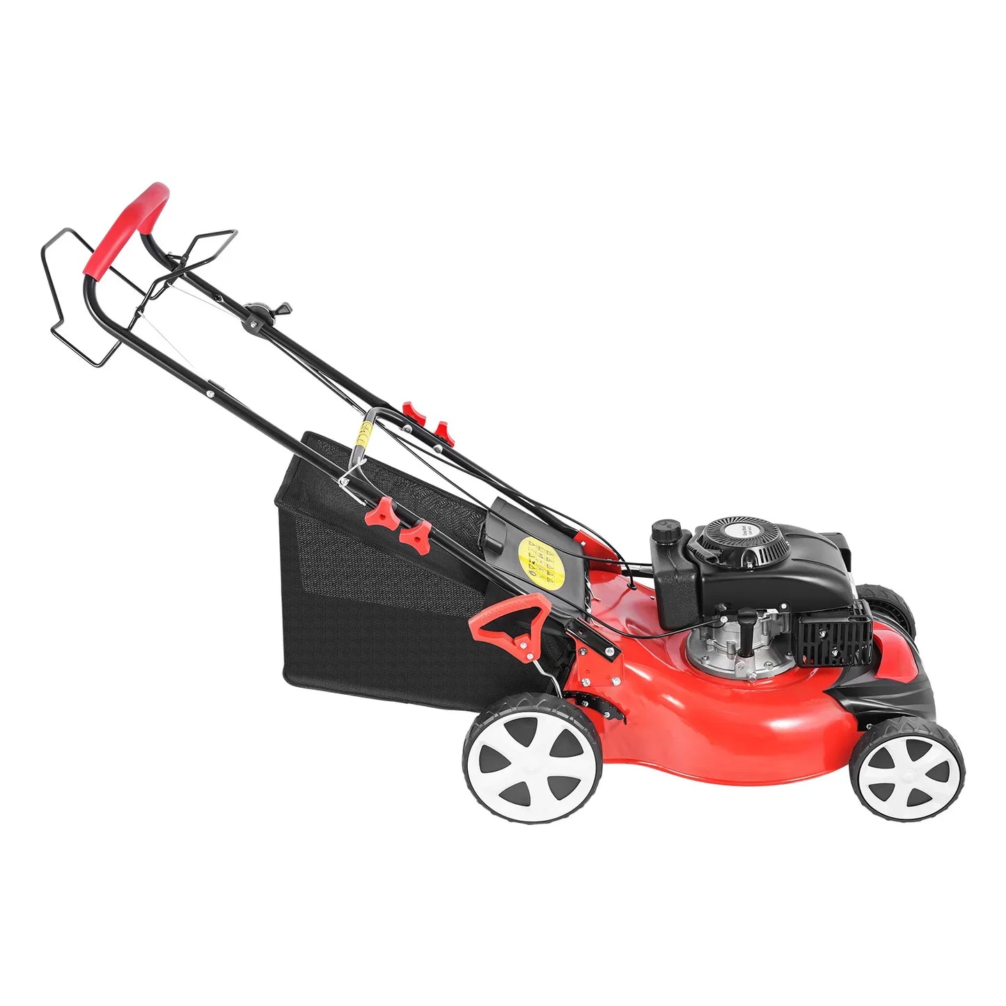 CNCEST 20Inch 140CC 4-Stroke Self Propelled Gas Powered Lawn Mower,  3-in-1 Lawn Mower with Grass Bag, 8 Gears Height Adjustable