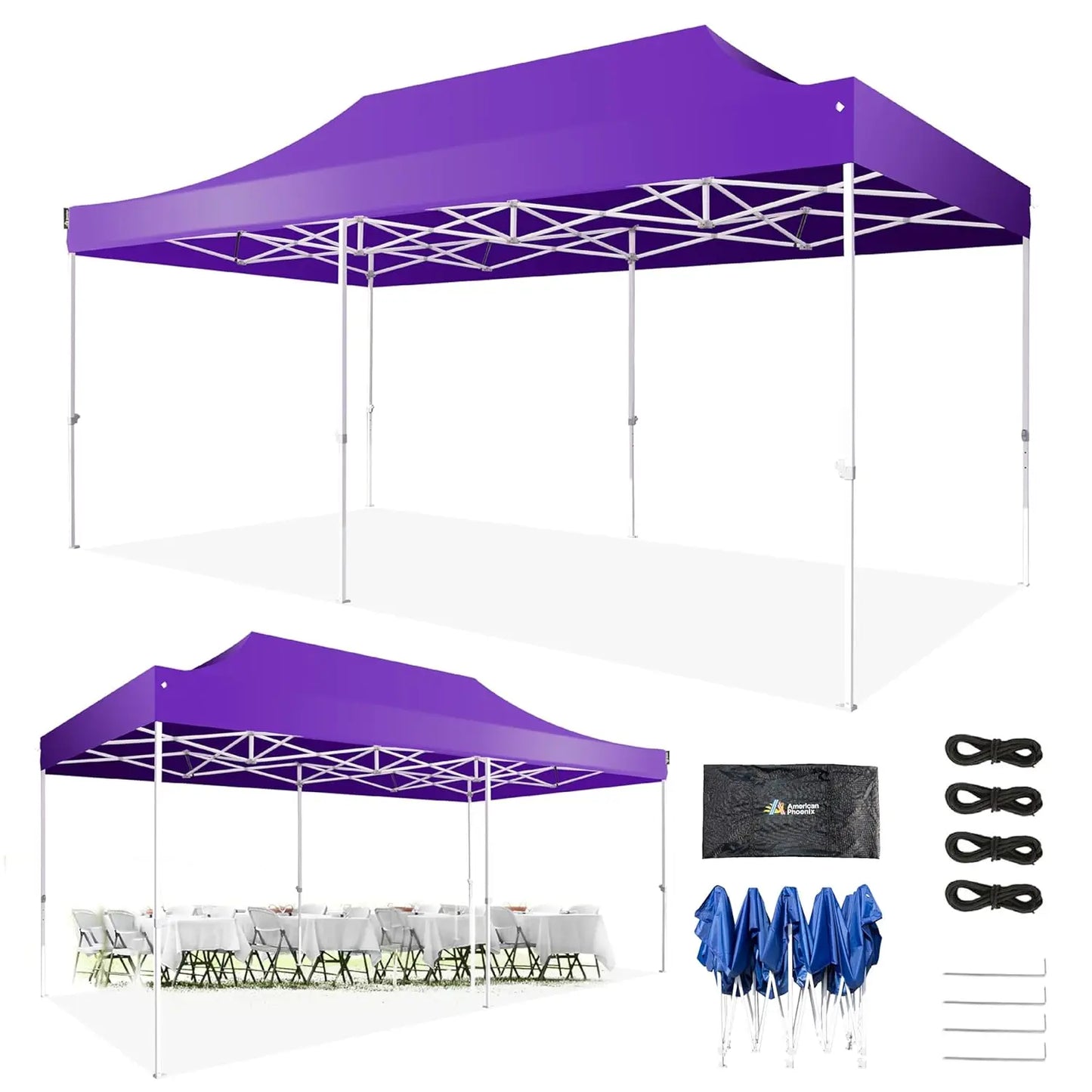 10x20 Canopy Tent Pop Up Tent Canopies Portable Instant Commercial Heavy Duty Outdoor Market Shelter, Custom
