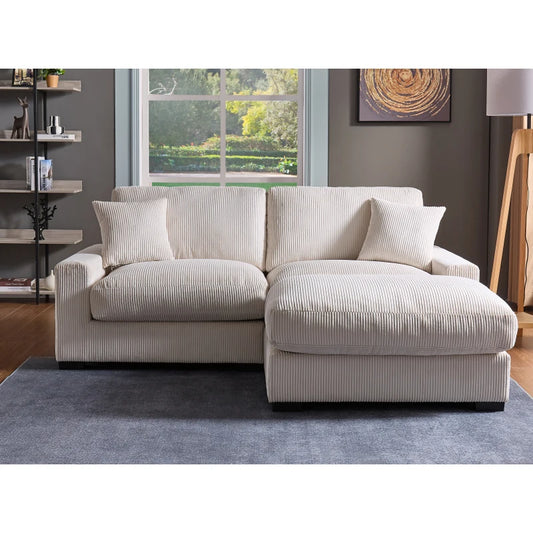 Modular Sectional Sofa,4 Seater Oversized Sectional Sofa, Corduroy Fabric, Modular Sectionals Sofa  for Living Room