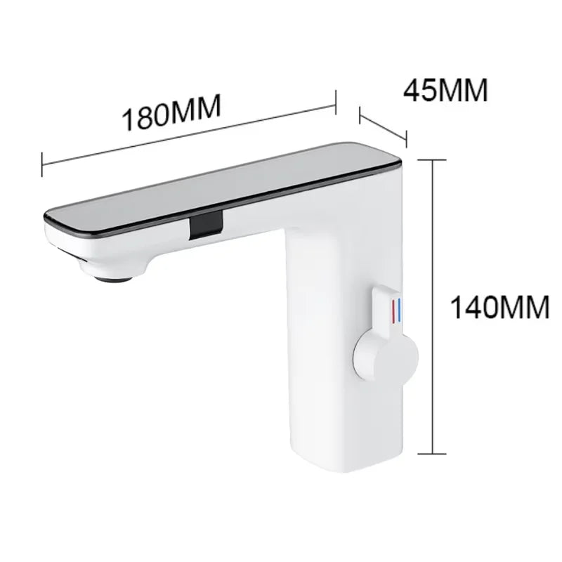 Shinesia Bathroom Basin Faucets Touch Sensor Digital LED Temperature Display Hot Cold Water Intelligent Sink Faucet Water Tap
