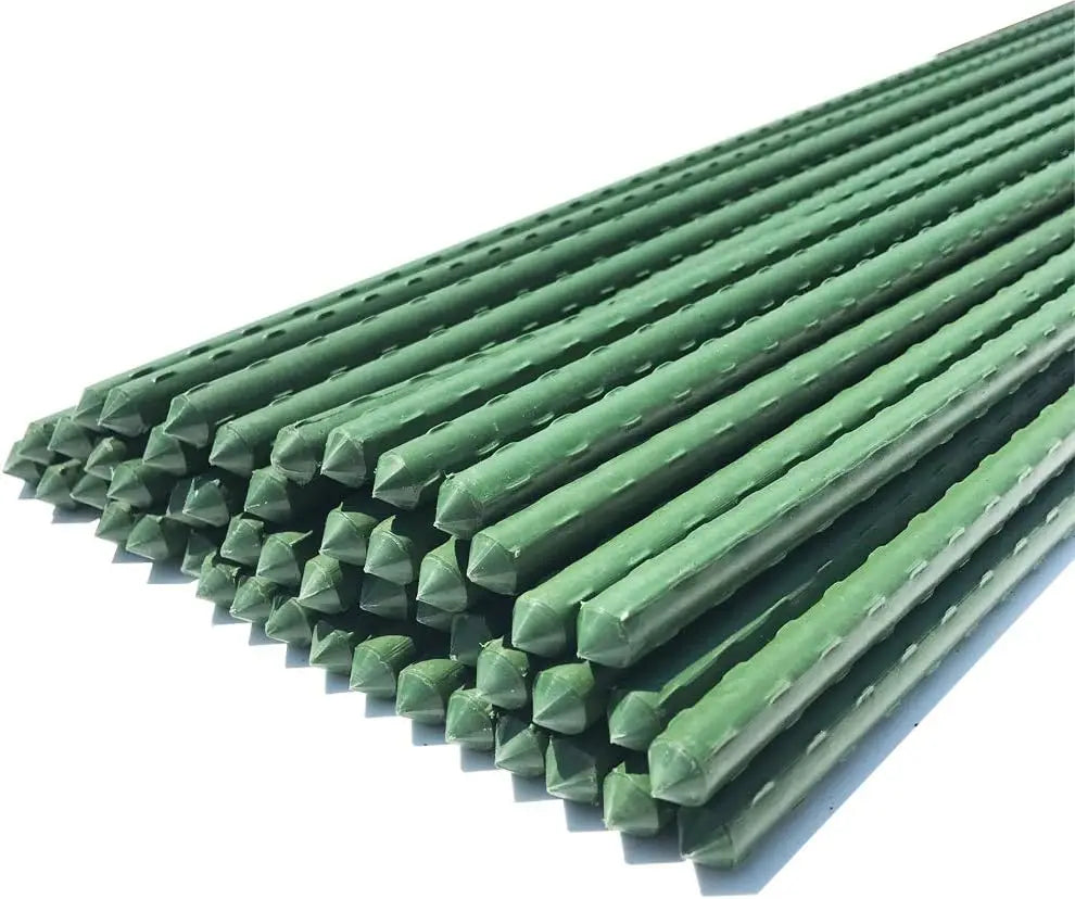 5ft Sturdy Tomato Stakes, Plant Support Sticks for Outdoor Gardening, Pack of 50