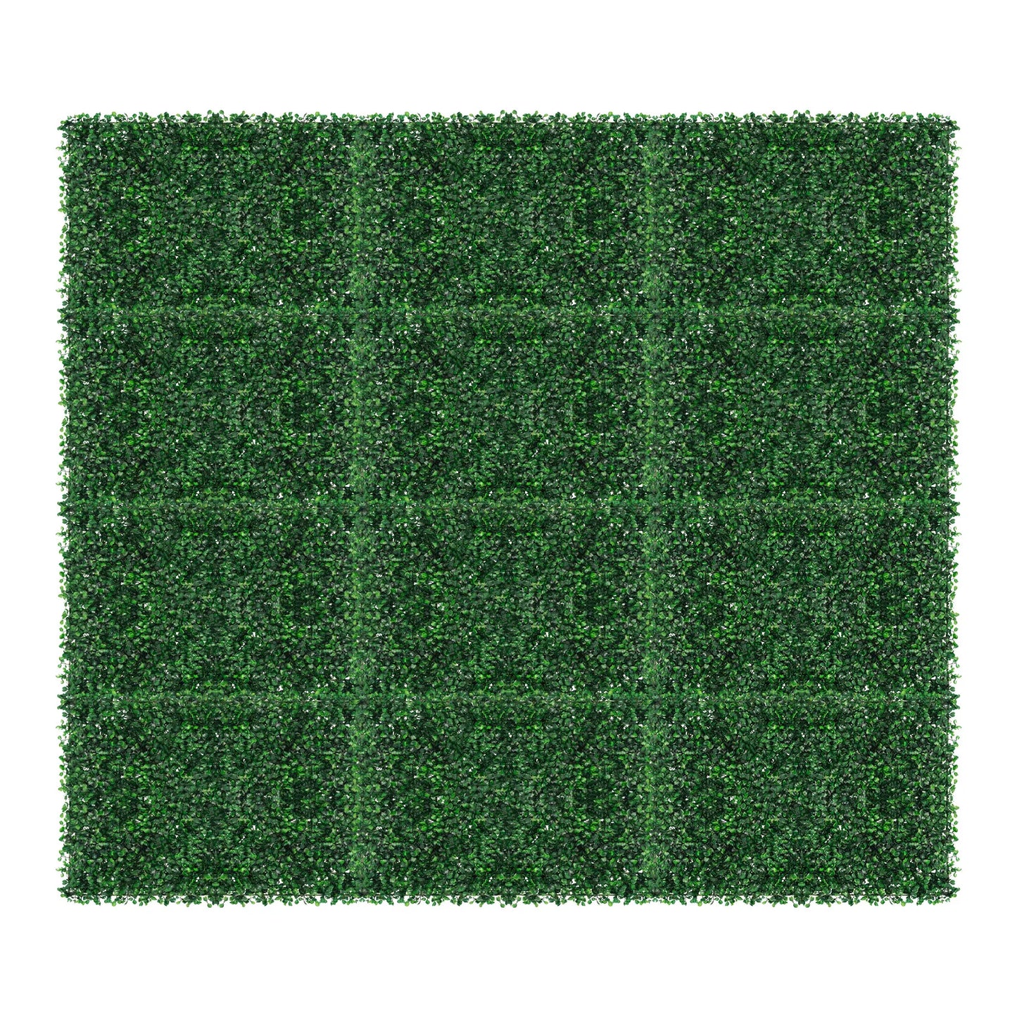 12PCS 60×40CM Artificial Grass Mat Panel PE Waterproof Wall Hedge for Indoor Outdoor Decor DIY Privacy Fence Wedding