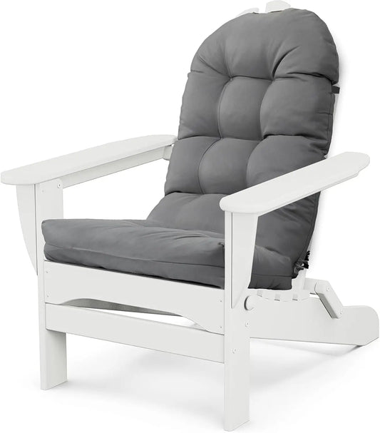 Thick Water-Resistant Cushion for Adirondack and Rocking Chairs, High Elasticity PP Cotton, Size 44x19x4