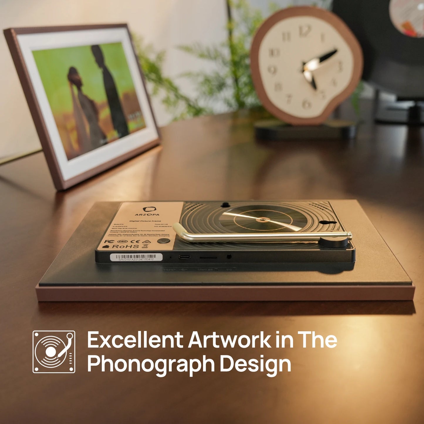 ARZOPA WiFi 10.1" Touch Screen Digital Picture Frame I Gift Ready I Share Photos and Videos Instantly via App from Anywhere,D10