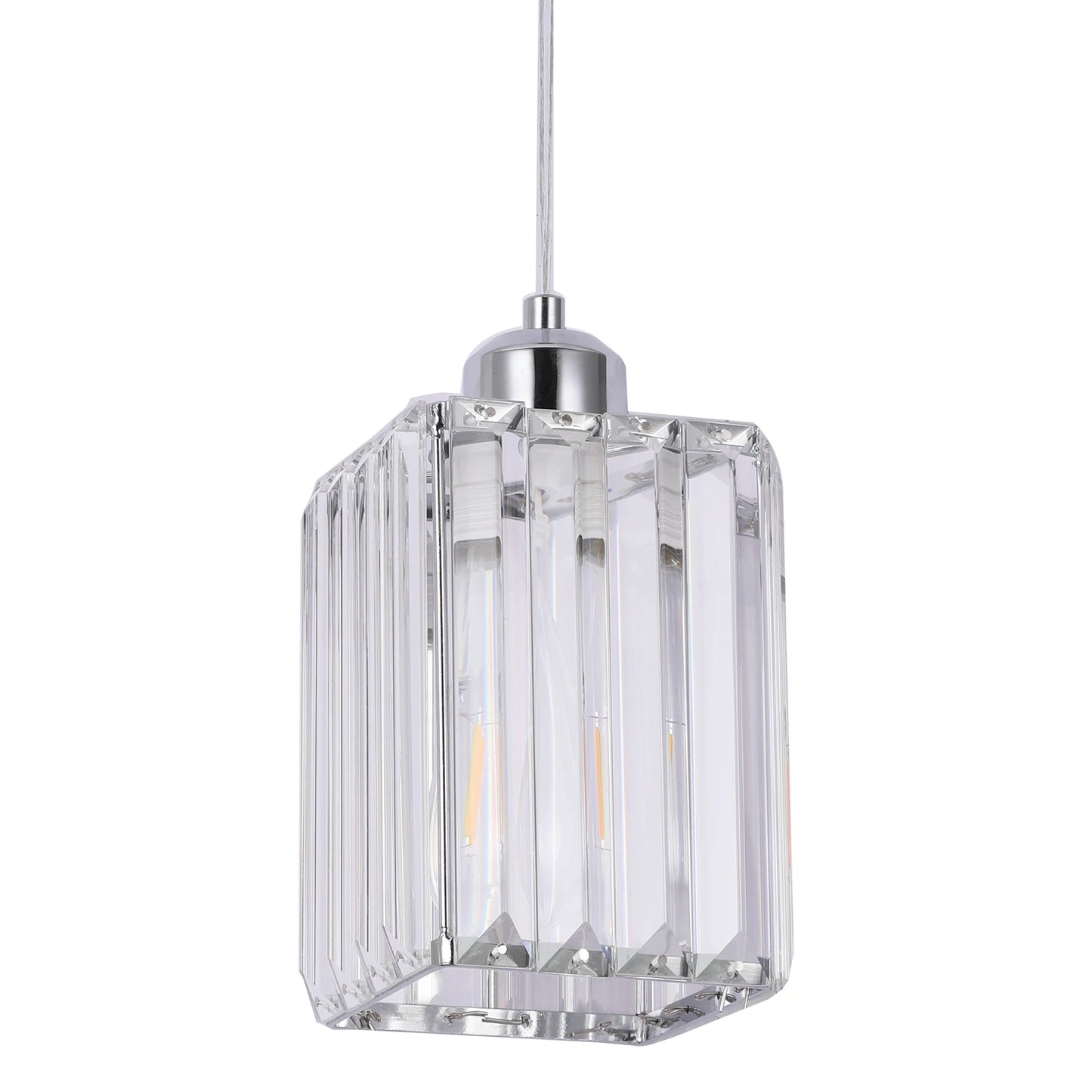 Modern Crystal Ceiling Lamp Glass Pendant Light Living Dining Room Nordic Chandelier Home Hotel Decor Luminaire Bright Fixture