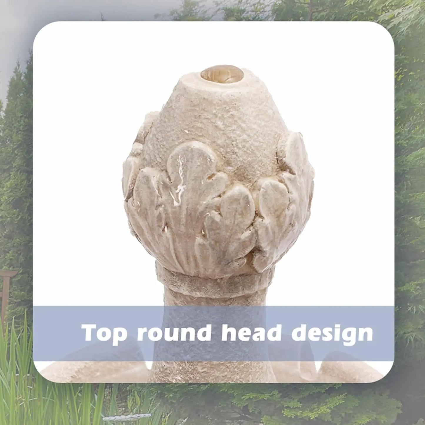 3 Tier Outdoor Water Fountain 48 4 H Floor Backyard Garden Fountain Water Feature Indoor with Pump Outdoor Freestanding