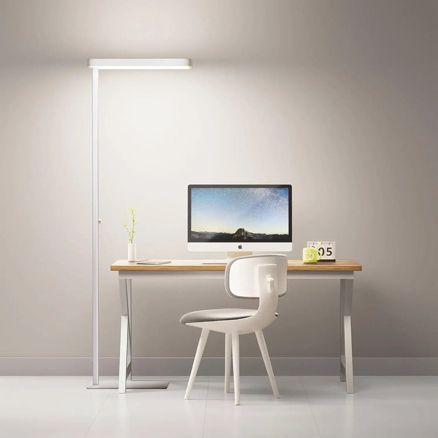 Homelist LH1 Superlight 77'' Floor Lamp, 100W Full-Spectrum Eye-Care Bright Floor Lamp for Reading, Office Work, 9000LM LED Stan